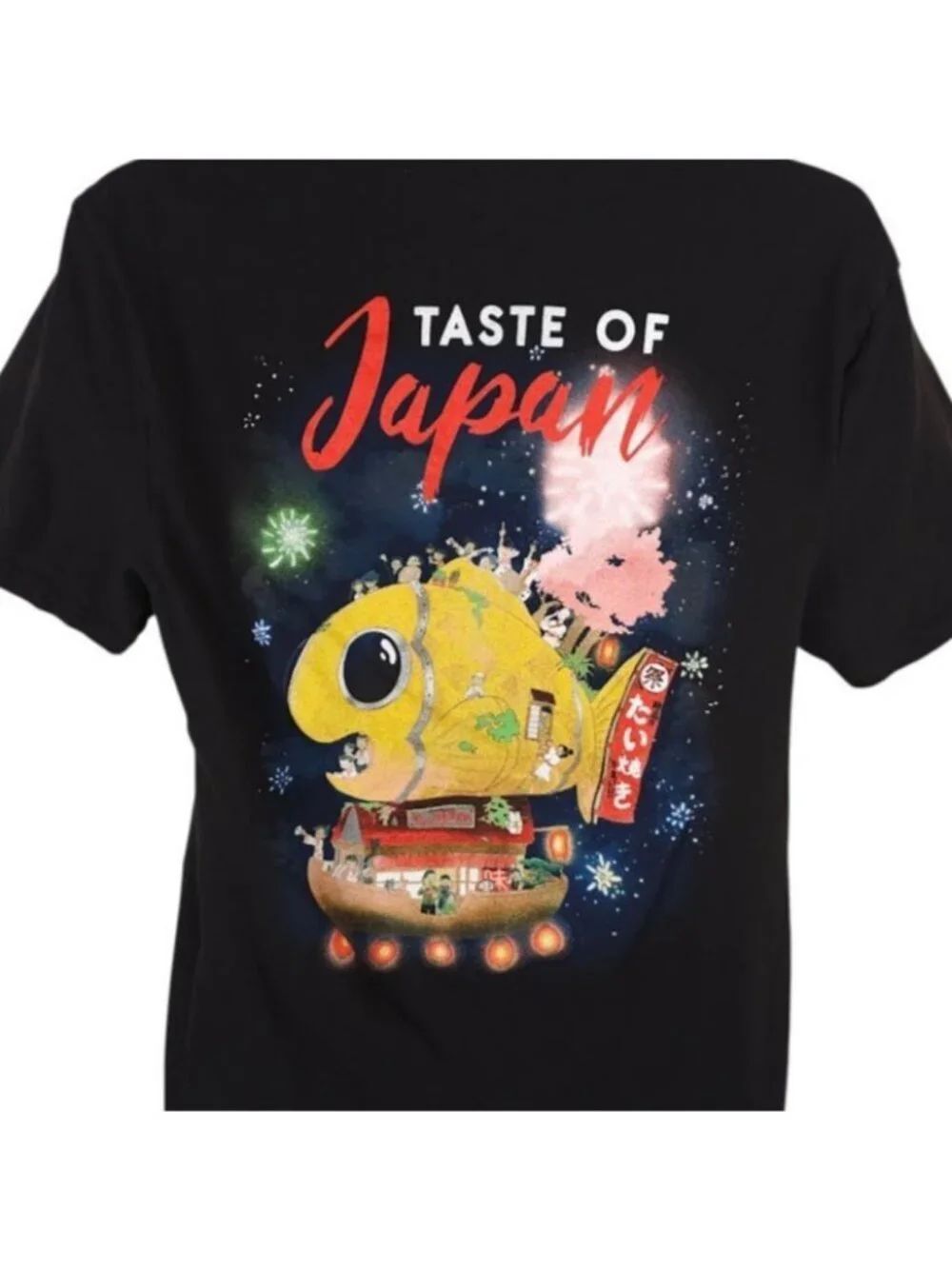 Taste Of Japan T Shirt Mens Size Medium Black Japanese Food Festival